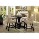Nerissa Antique Black Round Counter Ht. Table