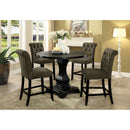 Nerissa Antique Black, Gray 5 Pc. Round Dining Table Set