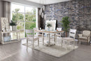 Bridgid Antique White/Dark Oak 5 Pc. Dining Table Set