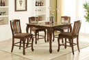 JOHANNESBURG Brown Cherry, Brown 5 Pc. Counter Ht. Table Set