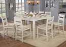 Glenfield Weathered White 7 Pc. Counter Ht. Dining Table Set