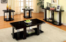 LAKOTI I Black 3 Pc. Table Set, Black