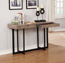 Sawyer Gray Wash/Sand Black Sofa Table