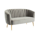 Dionne Gray Love Seat, Gray
