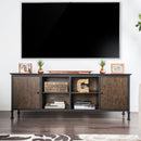 Broadland Medium Weathered Oak 72" TV Stand