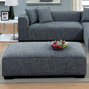 JAYLENE Gray Ottoman