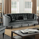 Manuela Dark Gray Sofa, Gray