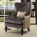 Sandra Dark Gray/Gold Accent Chair