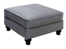 JOLANDA II Gray Ottoman, Gray