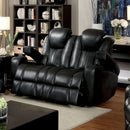 ZAURAK Dark Gray Love Seat w/ 2 Recliners