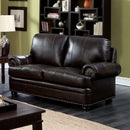 REINHARDT Dark Brown Love Seat, Dark Brown