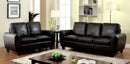 HATTON Black Sofa + Love Seat