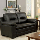 PARMA Black Love Seat, Black
