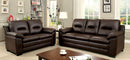 PARMA Brown Sofa + Love Seat