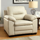 PARMA Warm Gray Single Chair, Ivory