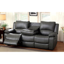 SARLES Gray Motion Sofa w/ Drop-Down Table