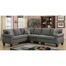 Rhian Dark Gray/Espresso Sectional