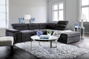 Felicity Dark Gray Sectional, Dark Gray