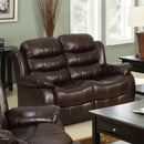 Berkshire Rustic Brown Love Seat w/ 2 Recliners
