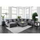 Kaylee Gray U-Shaped Sectional w/ Ottoman