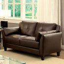 YSABEL Brown Love Seat, Brown (K/D)