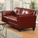Pierre Mahogany Red Love Seat, Mahogany Red (K/D)