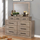 Oakburn Weathered Natural Tone Dresser w/ Jewelry Box
