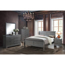 LOUIS PHILIPPE III Gray 5 Pc. Queen Bedroom Set w/ Chest
