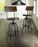 Odium Signature Design by Ashley Tall Swivel Barstool 2CN image