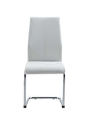D41 DINING CHAIR WHT WITH WHT STITCH Set of 4 image