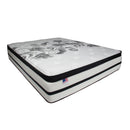 BRYLEE White 14" Euro Pillow Top Mattress, Queen