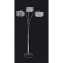 Tina White/Chrome Arch Lamp