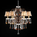 Juliet Golden Brown Ceiling Lamp, Hanging Crystal