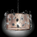 Elva Silver/Chrome Ceiling Lamp, Double Shade