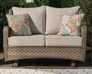 Clear Ridge Signature Design by Ashley Loveseat Glider wCushion image