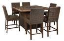 Paradise Trail Signature Design 7-Piece Outdoor Bar Table Set image