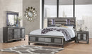 PISA KING BED METALLIC GREY image