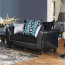 Kaelyn Black Love Seat