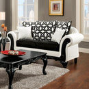 DOLPHY Black/White Love Seat
