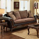 San Roque Brown/Espresso/Dark Cherry Sofa