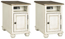 Realyn Signature Design Chair Side 2-Piece End Table Set image