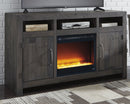 Mayflyn Signature Design by Ashley TV Stgand with Fireplace image