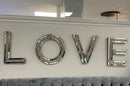 Love Crushed Crystal Wall Decor